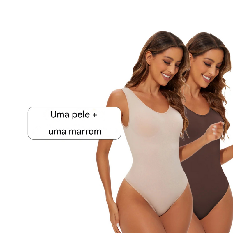 Body modelador sem costura para mulheres