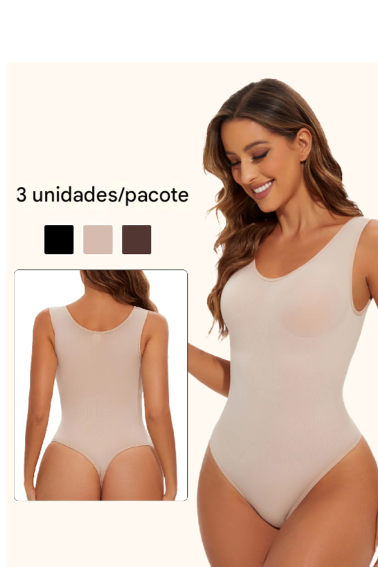 Body modelador sem costura para mulheres