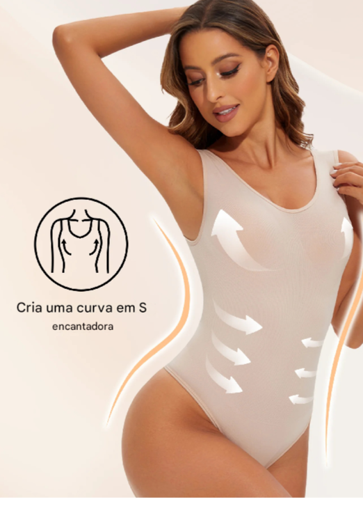 Body modelador sem costura para mulheres